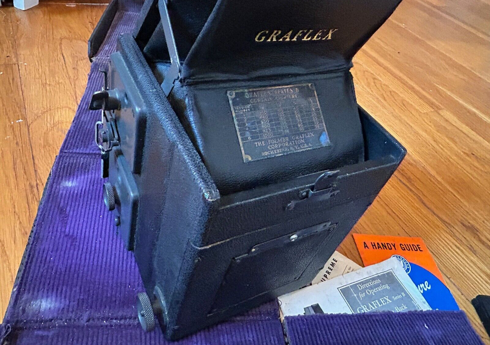 Vintage Graflex Series B Large Format Camera with Kodak Anastigmat Lens