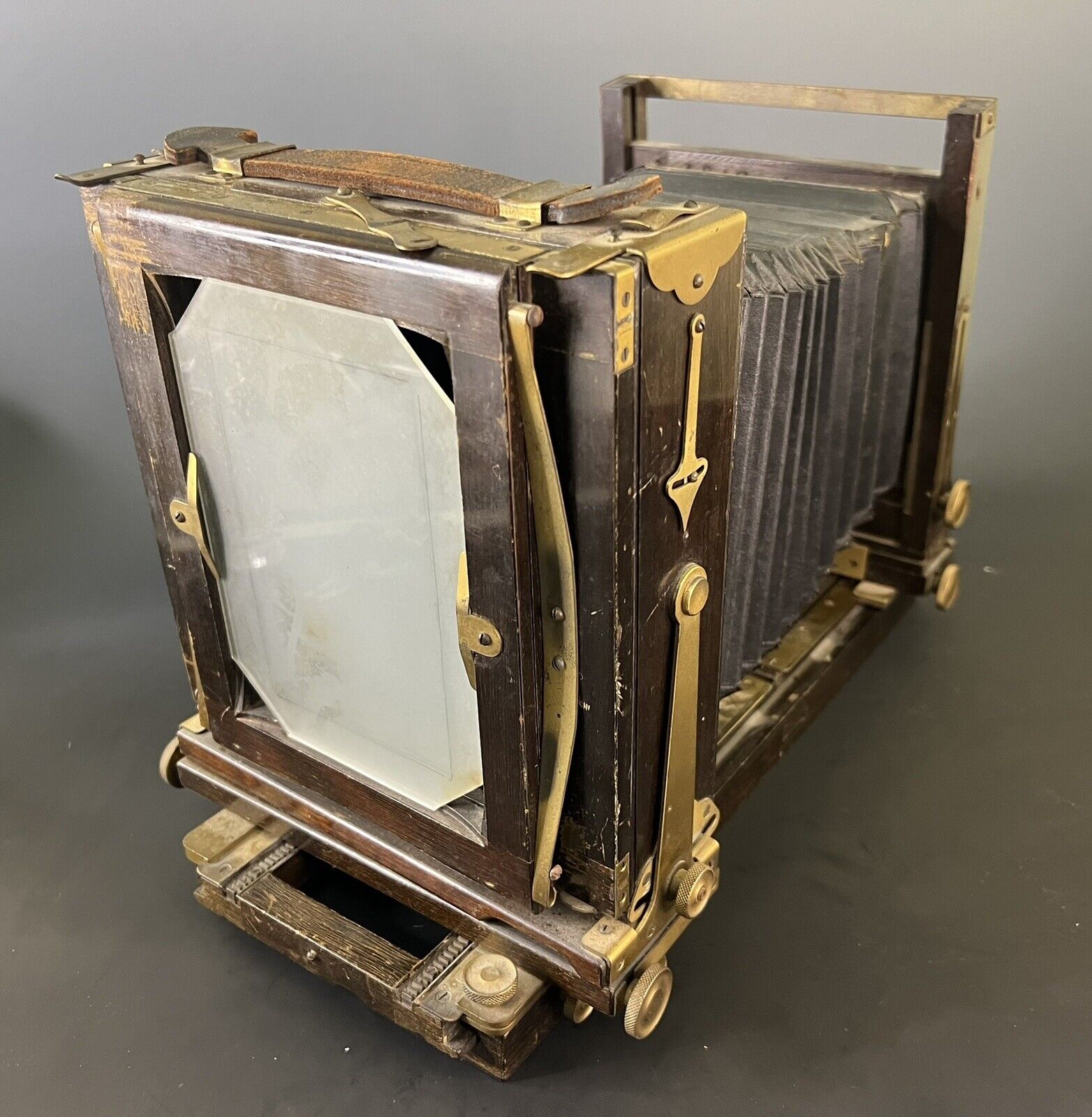 Agfa 5x7 Folding Wooden View Camera with Tessar Lens