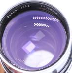 Carl Zeiss 250mm f5.6 Sonnar Lens for 4x5 Linhof Technika Synchro-Compur shutter