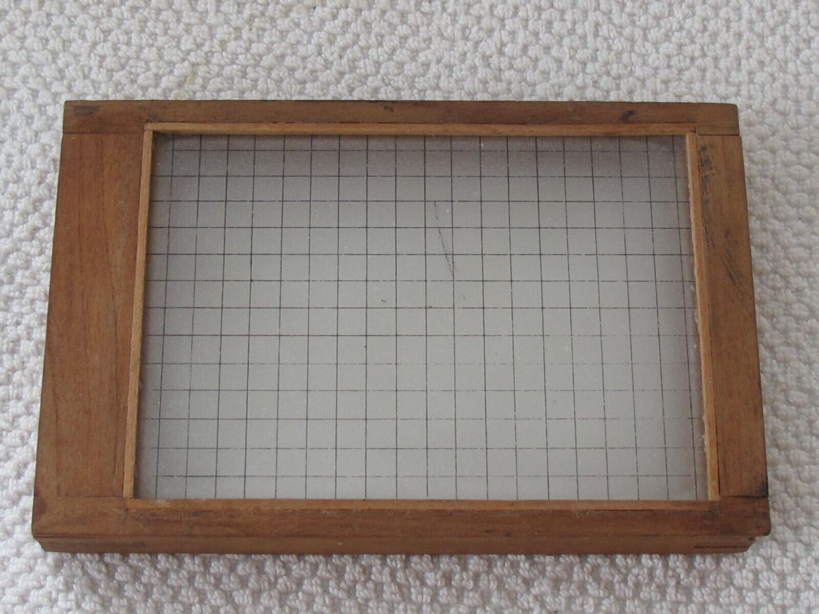 Vintage 4x5 Wood Camera Grid Ground Glass Back