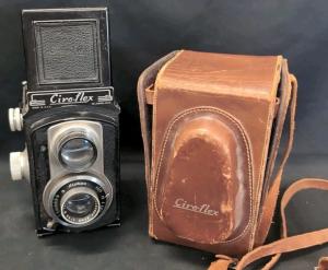 Vintage Graflex Ciro Flex TLR Camera Wollensak 85mm F3.5 Lens Alphax