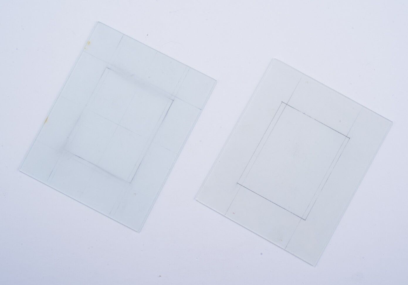 Pair of Vintage Linhof Ground Glass for 4x5 Cameras