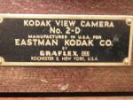 ANTIQUE KODAK GRAFLEX 2-D 8X10 WOODEN LARGE FORMAT VIEW CAMERA w/ZEISS LENS