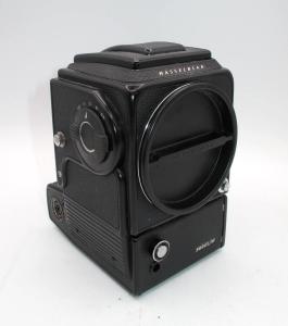 *CLEAN* BLACK HASSELBLAD 500 EL/M W/ WAIST LEVEL FINDER-WORKING