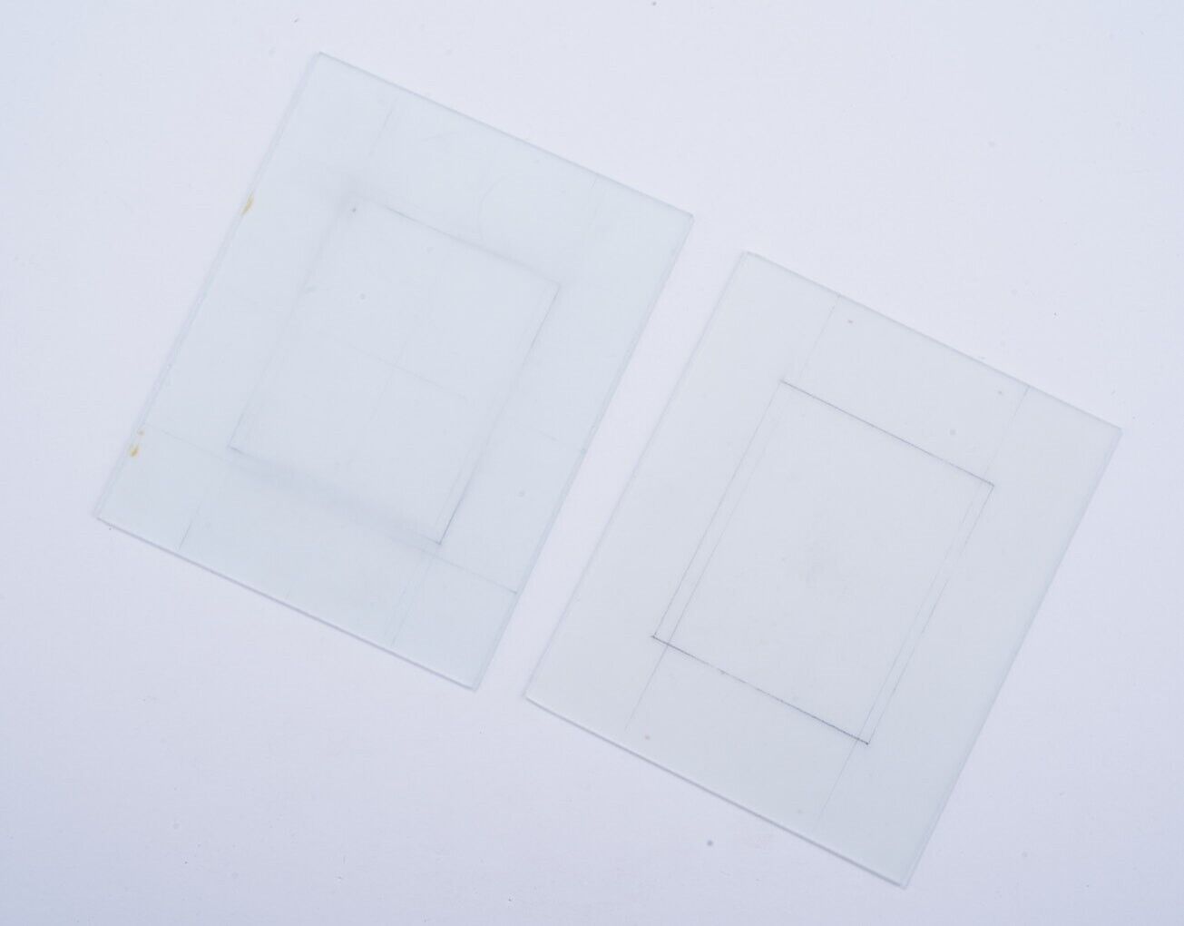Pair of Vintage Linhof Ground Glass for 4x5 Cameras