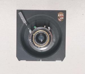 C P Goerz AM Opt Co. 3 5/8" WA Dagor  f8 View Camera Lens In Recessed Lens Board