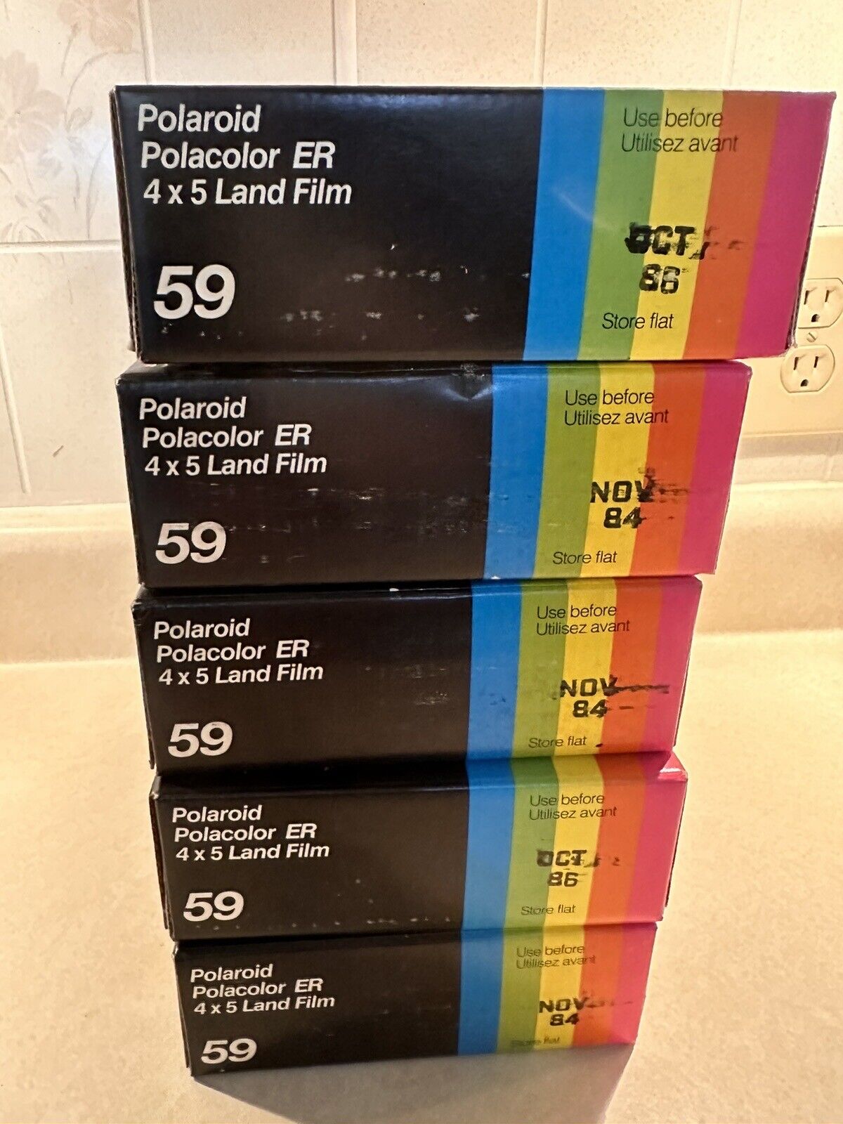 Polaroid 59 4x5 Color Instant Film Land Pack
