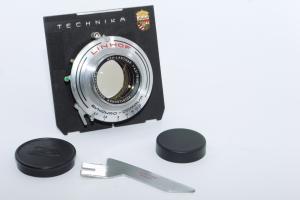 Voigtlander Linhof  APO-Lanthar 15cm f/4.5 lens in Synchro Compur . Covers 4x5.