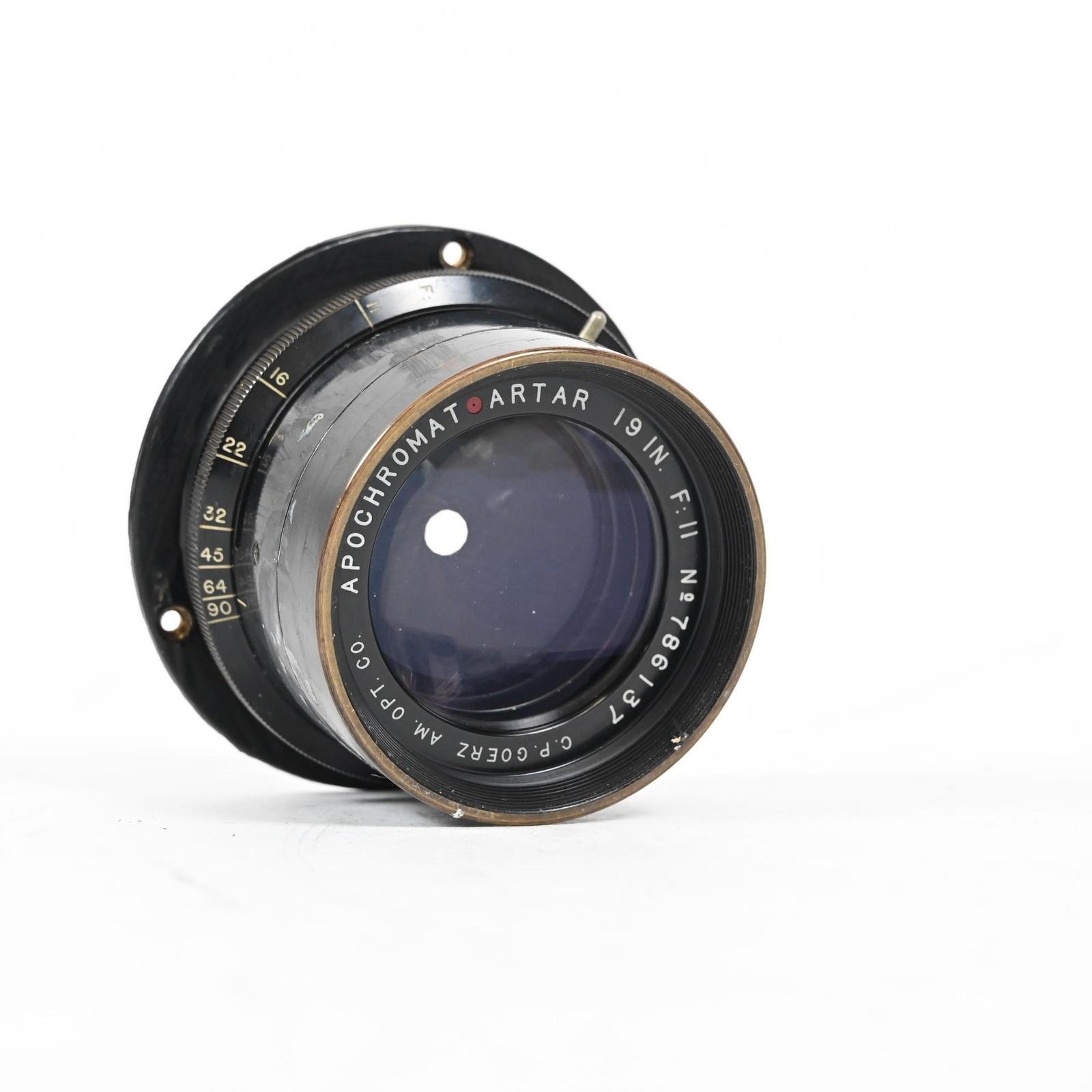 Goerz 19" f11 Apochromat Red Dot Artar Large Format Lens #137