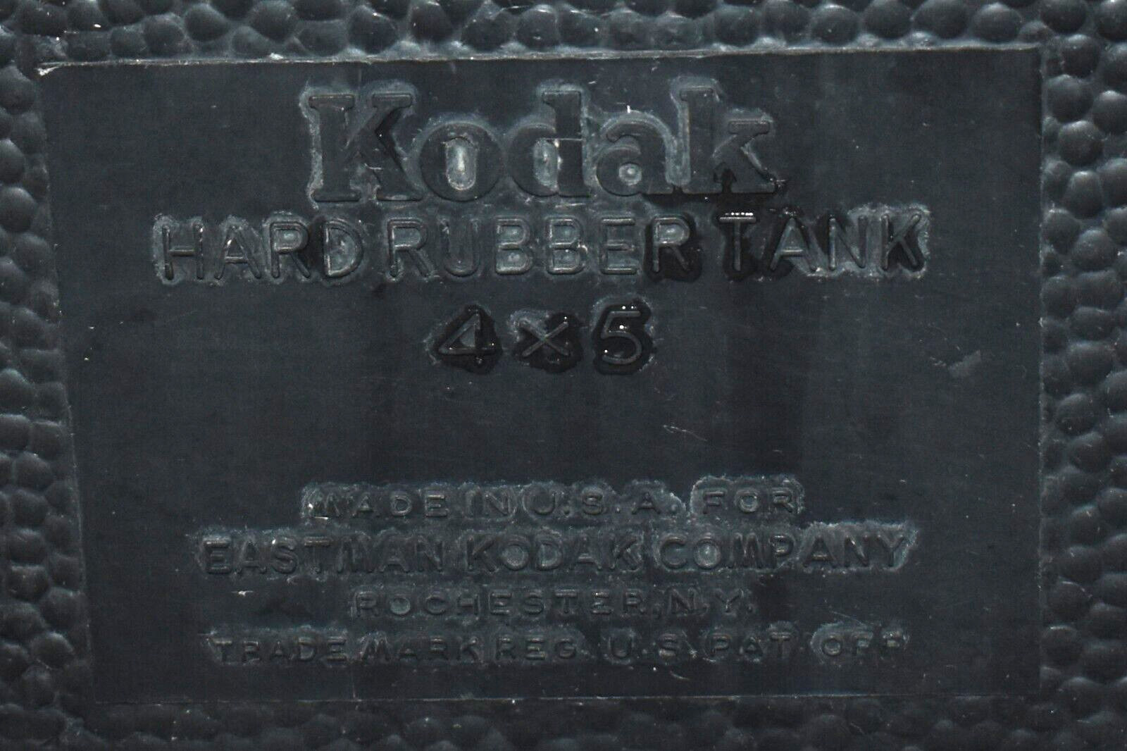 Vintage KODAK 4x5" Rubber Film Process Tank w/ Hangers