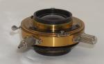 Goerz Dagor f6.8 Focus 7" Inch Series III No. 2 Lens in Gold Volute Shutter