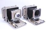 TWO Linhof Technika IV 4x5 Large Format Camera Xenar 105/4.5 Germany Parts AS IS