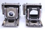 TWO Linhof Technika IV 4x5 Large Format Camera Xenar 105/4.5 Germany Parts AS IS