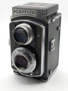 Graflex-22 Model 400 TLR 6x6 120 Camera Graftar f/3.5 85mm Lens EXC+