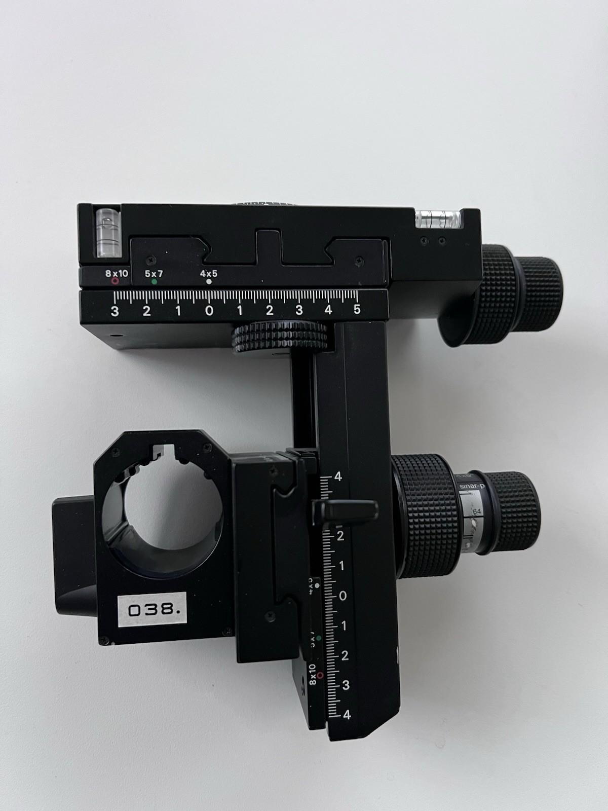 Mint! Sinar P2 Rear Standard w/ DOF Scale 4x5 5x7 8x10 Large Format, Swiss Made