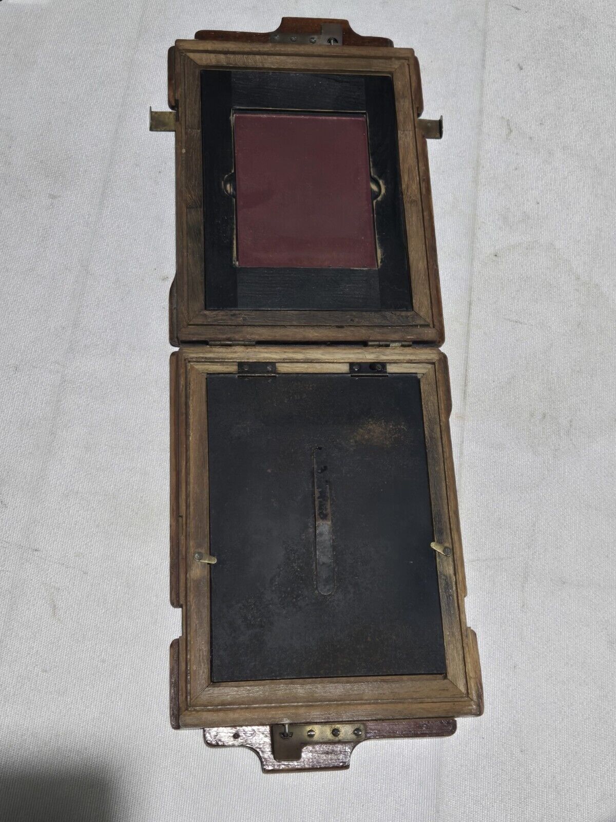 Vintage Wood Folding Camera with Plate Holder