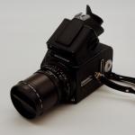 Hasselblad 500C/M Medium Format Camera w/ Prism Finder, 50mm Lens, 3 Film Backs