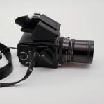 Hasselblad 500C/M Medium Format Camera w/ Prism Finder, 50mm Lens, 3 Film Backs