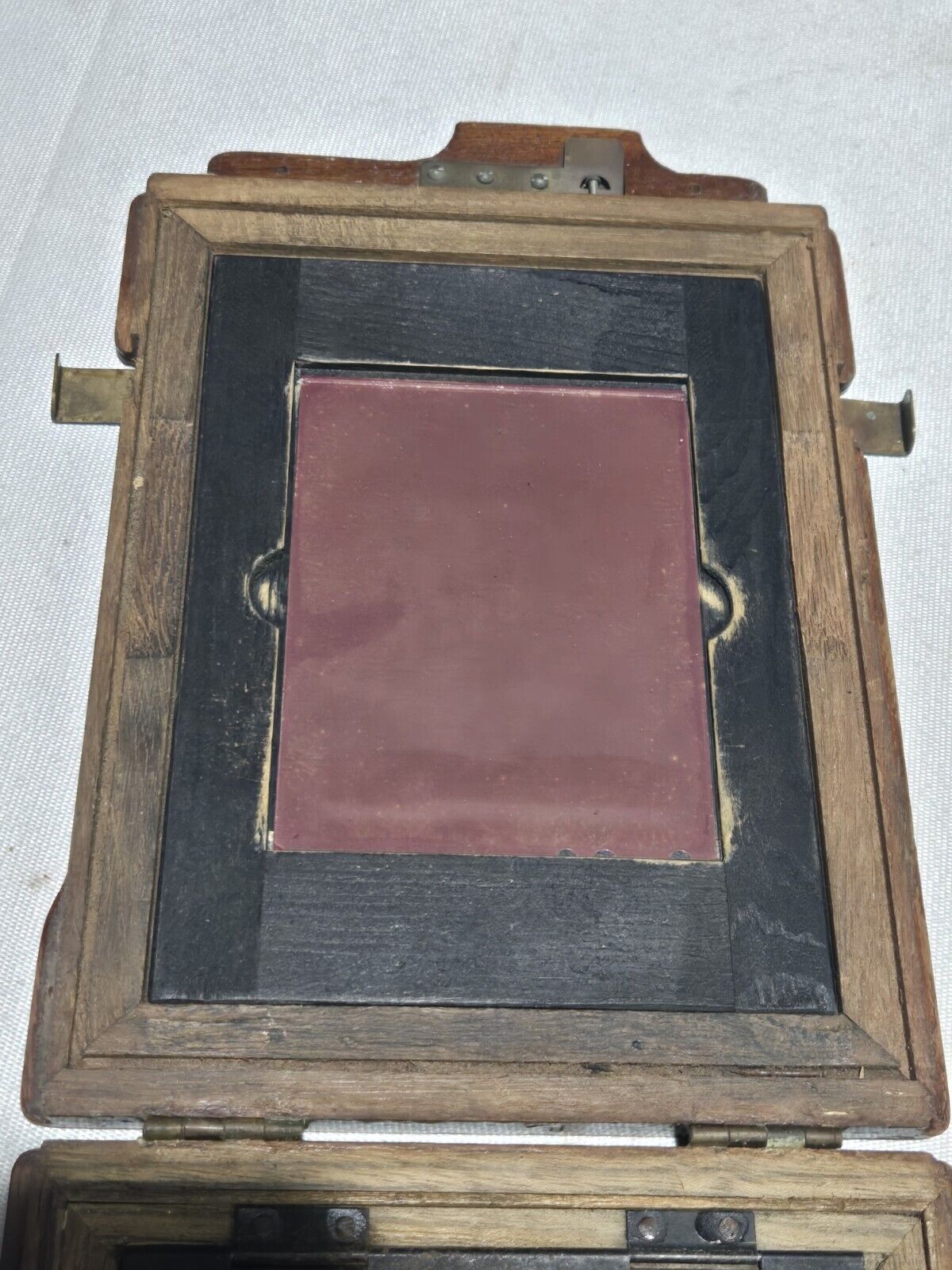 Vintage Wood Folding Camera with Plate Holder