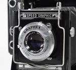 Vtg Graflex Baby Speed Graphic 2x3 Kit with 2 Cell Lightsaber Flash - Near Mint