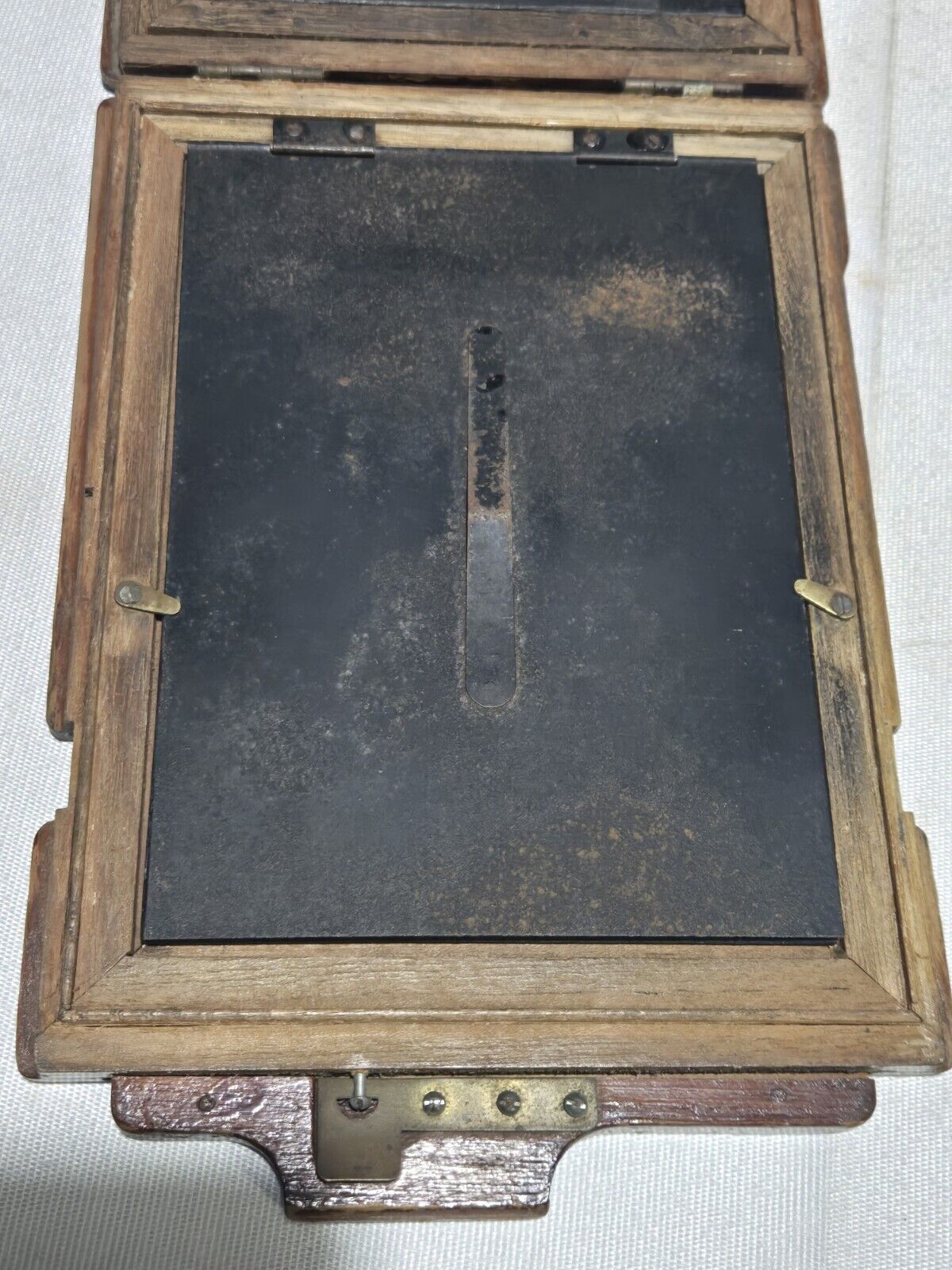 Vintage Wood Folding Camera with Plate Holder