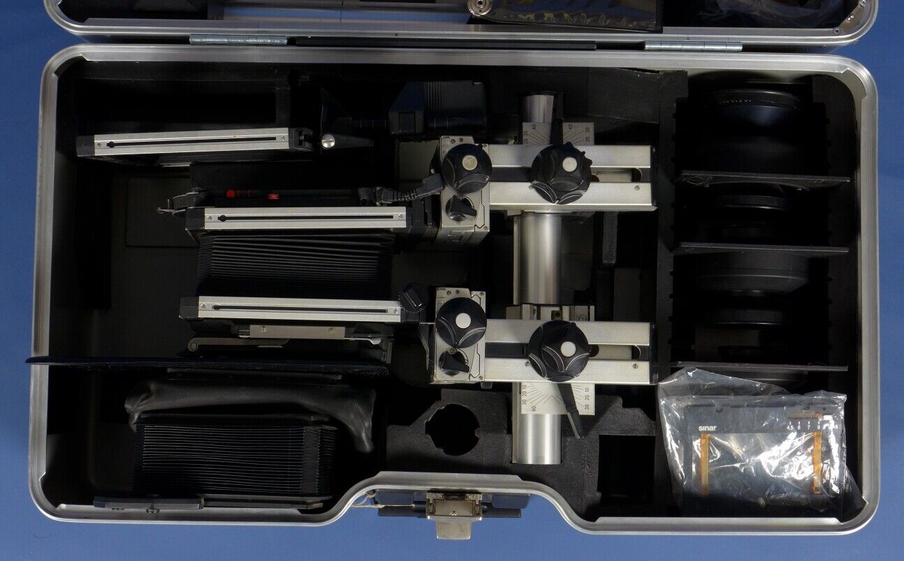 SINAR P2 Chrome Large Format Camera with 3 Lenses
