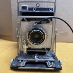 Vintage Speed Graphic Graflex Film Press Camera Schneider Kreuznach 1:6.8/30 Len