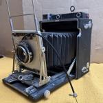 Vintage Speed Graphic Graflex Film Press Camera Schneider Kreuznach 1:6.8/30 Len
