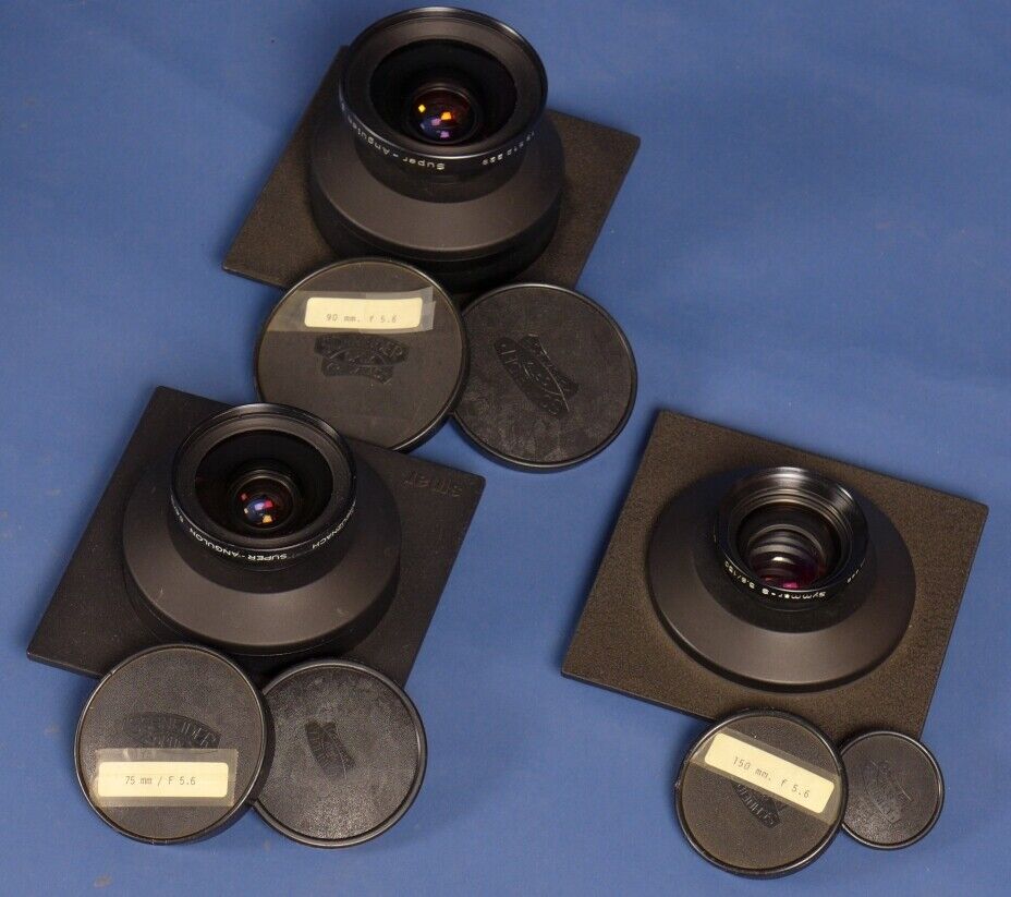 SINAR P2 Chrome Large Format Camera with 3 Lenses