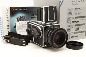 Hasselblad 501CM Medium Format Camera with 80mm f2.8 Planar CFE Lens & Box 49805
