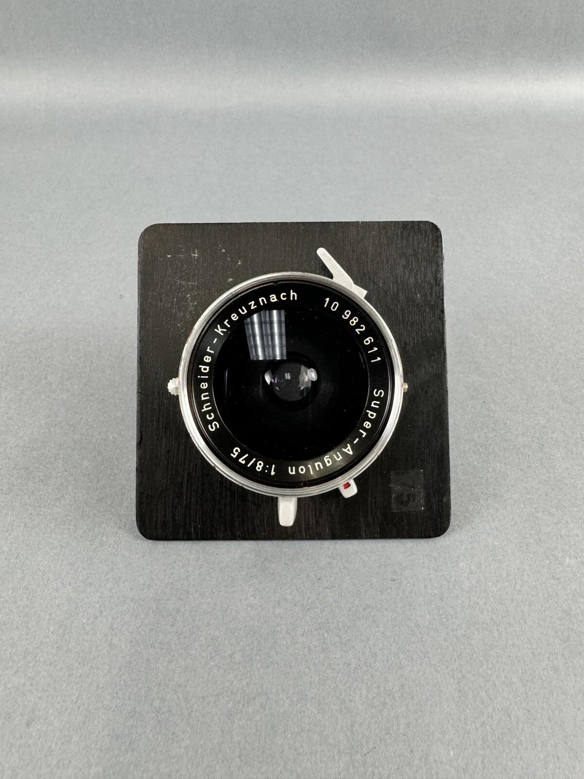 Schneider Kreuznach Super Angulon 75mm 1:8 Large Format Lens
