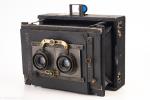 Goerz Anschütz Ango 9x14cm Folding Stereo Camera with Dagor 120mm Lens AS-IS V20