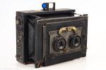 Goerz Anschütz Ango 9x14cm Folding Stereo Camera with Dagor 120mm Lens AS-IS V20