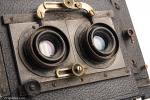 Goerz Anschütz Ango 9x14cm Folding Stereo Camera with Dagor 120mm Lens AS-IS V20