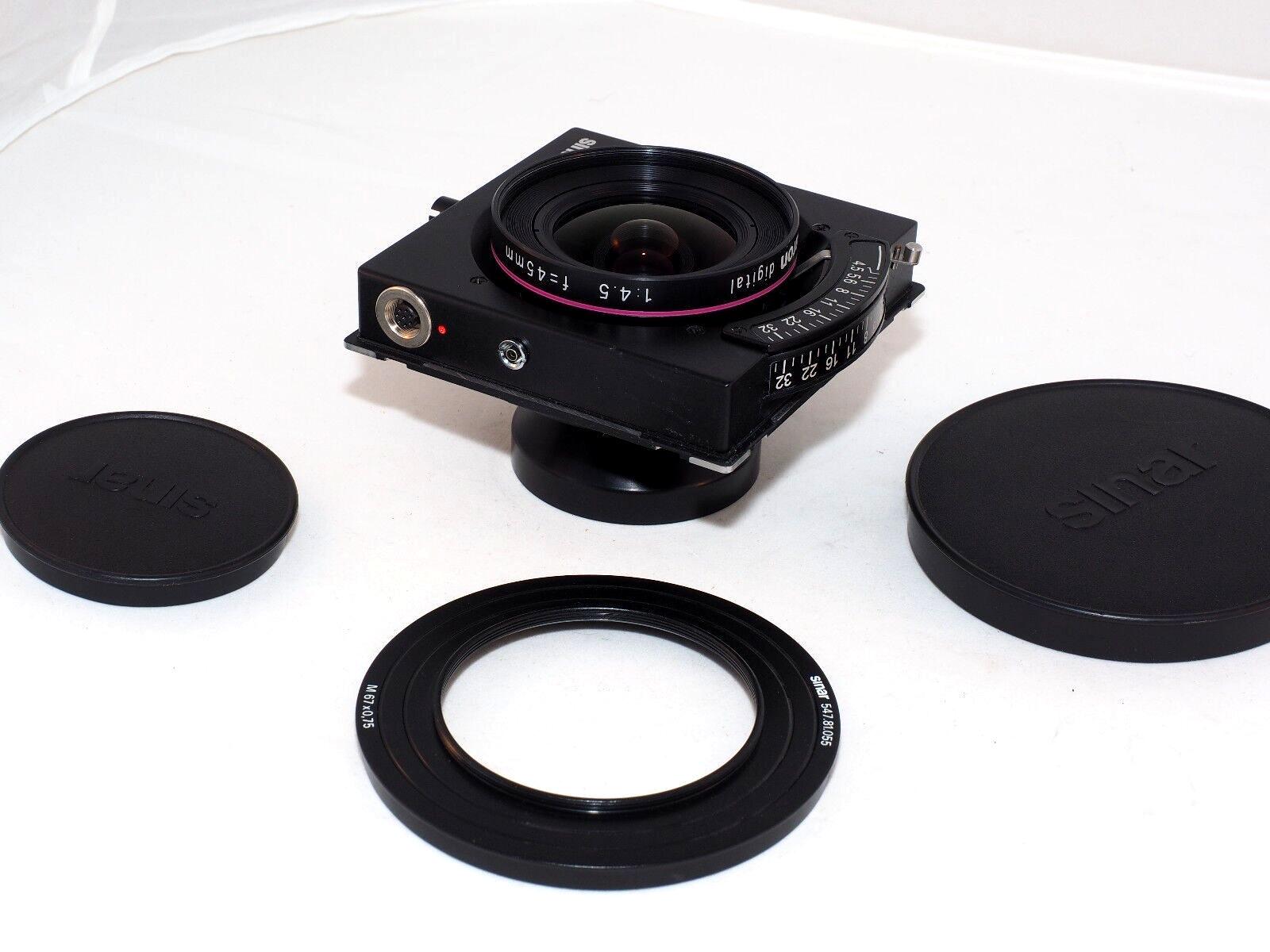 Rodenstock Sinaron Digital 45mm f/4.5 CMV lens. Sinar p3, Sinar f3, digital view