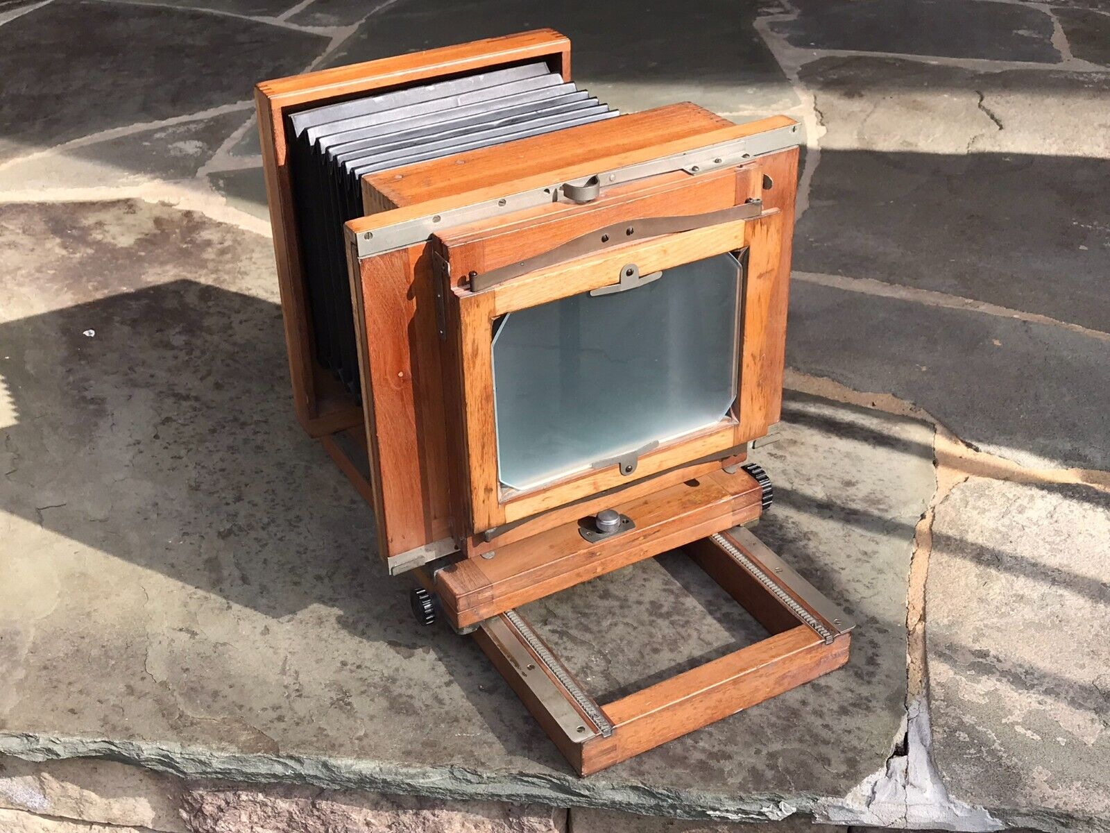 School Picture Camera: Vintage 5x7 Wood Portrait Model