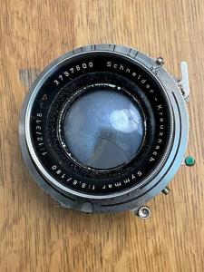 180mm f/5.6 Schneider Symmar convertible lens in Linhof Compur shutter