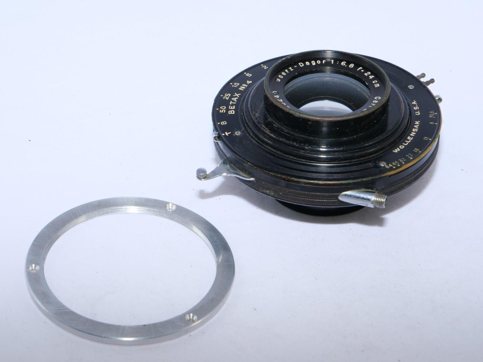 Zeiss Goerz Dagor 24cm(240mm) f6.8 Large Format Lens. Betax #4. Covers 8x10.