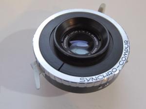 Goerz 6 in f9 Apochromat Red Dot Artar Lens in Synchro-Compur shutter  #840724