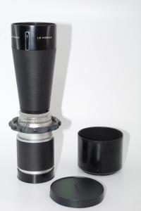 Hasselblad 500mm lens f8 C Zeiss Tele-Tessar Lens. Platform  Gunstock. Hood. Cap