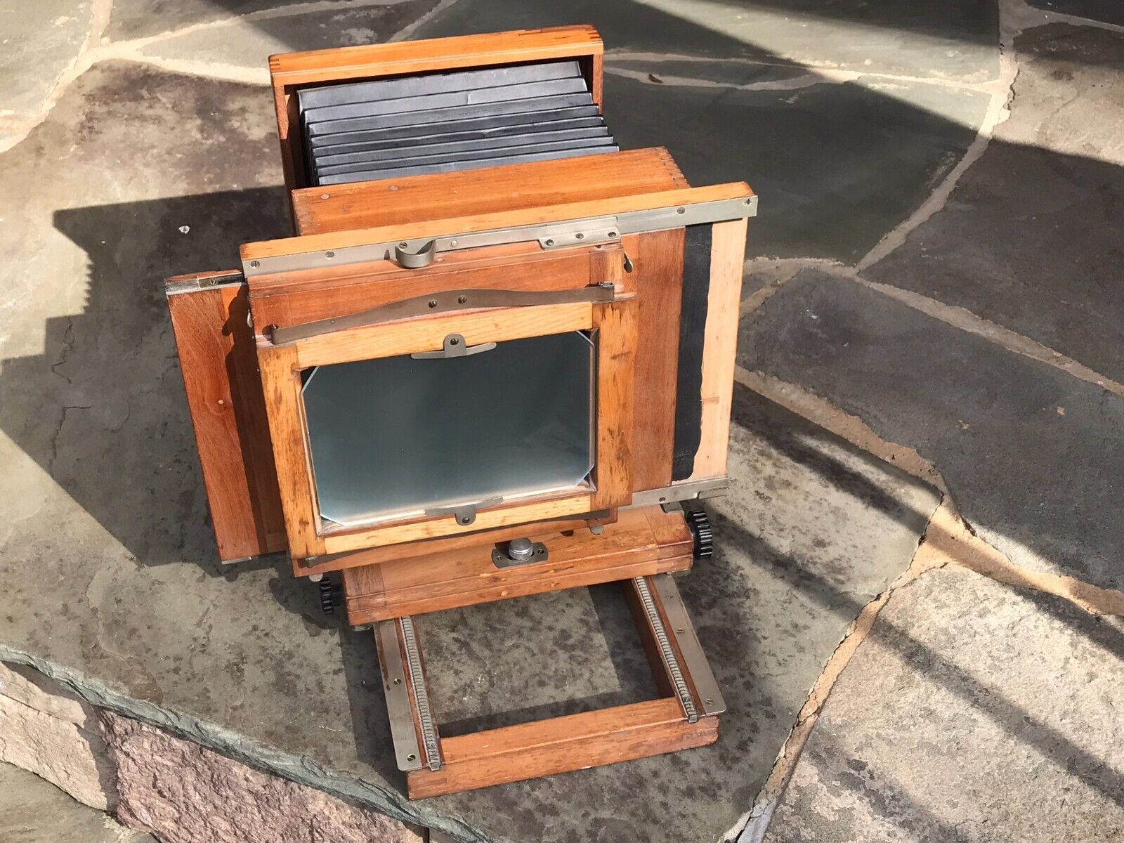School Picture Camera: Vintage 5x7 Wood Portrait Model