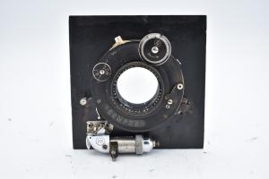 Carl Zeiss Jena 13.5cm F/4.5 Tessar Large Format Lens, Compur Shutter, Board
