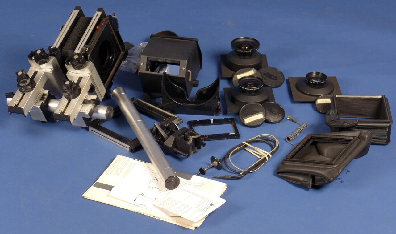 SINAR P2 Chrome Large Format Camera with 3 Lenses