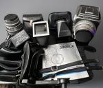 Hasselblad 500EL CAMERA BODY LENSES FILMBACK BAG STRAP BRACKET CHARGER PRISMS ++