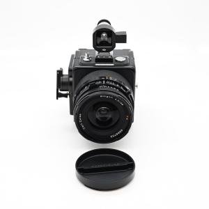 Hasselblad SWC/M Black Medium Format Camera w/38mm Lens, Finder, & Back #534