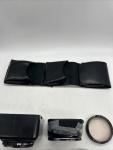 Hasselblad Lens & Shade Lot With Leather Case Rokundar 58mm Mixed Lot Excellent