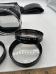 Hasselblad Lens & Shade Lot With Leather Case Rokundar 58mm Mixed Lot Excellent