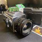 Hasselblad 500cm Camera with 80mm Zeiss T* , A12 back, Instax Back And Film