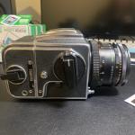 Hasselblad 500cm Camera with 80mm Zeiss T* , A12 back, Instax Back And Film