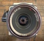HASSELBLAD 501CM WITH 80MM AND 40MM LENS, TWO A12 FILM BACKS,AND SEKONIC L-508
